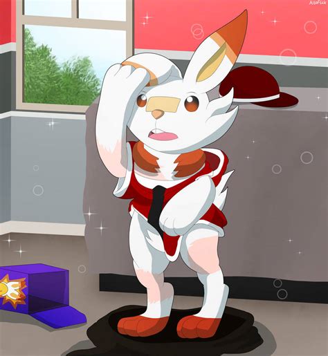 New Pair Of Bunny Ears Scorbunny Transformation By Alsoflick On