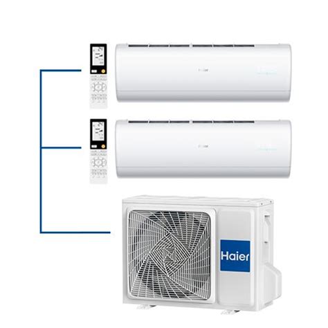 Мульти сплит-система на 2 комнаты 25+35 м2 Haier AS25S2SJ2FA-W ...