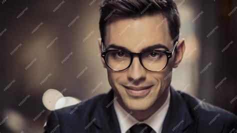 Premium Photo Handsome Guy With Glasses