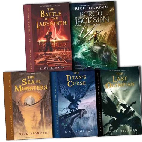 Percy Jackson and the Olympians Collection Rick Riordan 5 Books Series