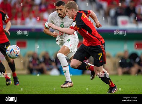 Doha Qatar 27th Nov 2022 Kevin De Bruyne Of Belgium And Selim