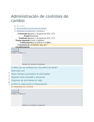 Administración de controles de cambio sem6 Administración de