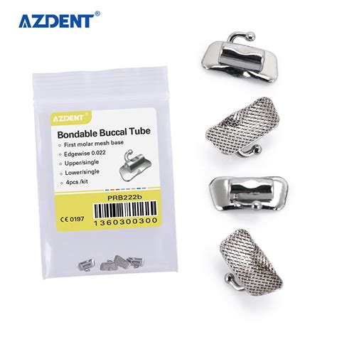 Azdent Bondable Non Convertible Dental Orthodontic Buccal Tubes