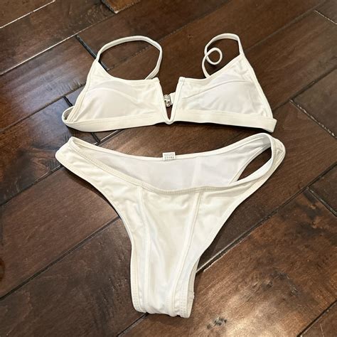 Unworn White Bikini Set Depop