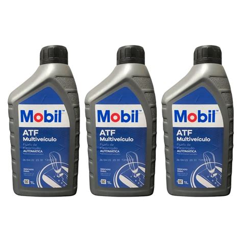 3 Litros Óleo Mobil ATF Multiveículo Transmissão Automática Novo Dexron ...