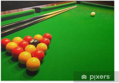 Poster pool billiards table - PIXERS.UK