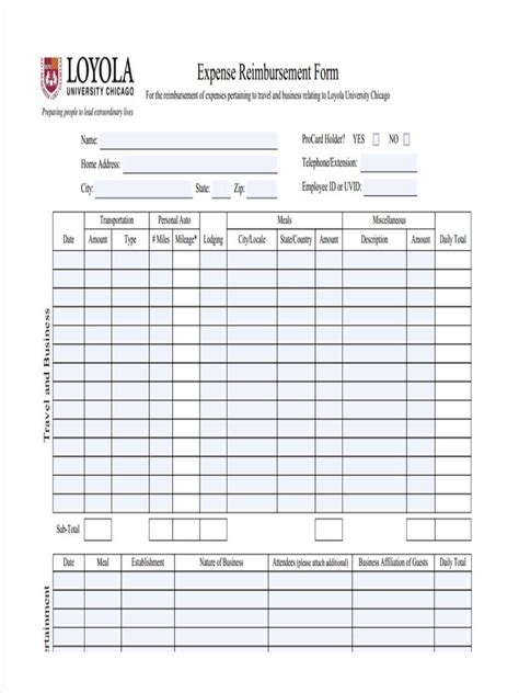 Employee Expense Reimbursement Form Fillable Printable Pdf Porn