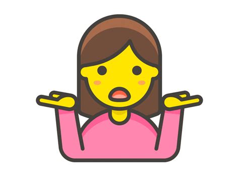 Woman Shrugging Emoji Png Transparent Emoji Freepngdesign The Best