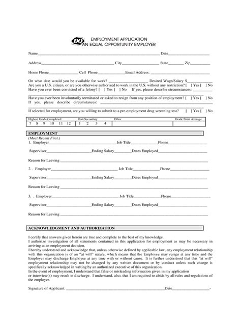 2025 Fast Food and Resturant Job Application Form - Fillable, Printable ...