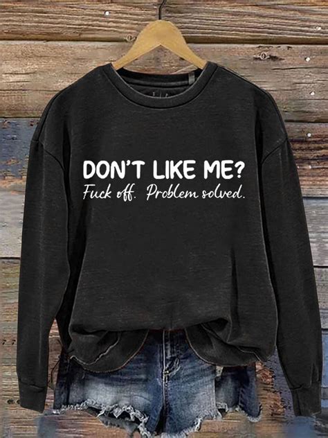 Don T Like Me Fuck Off Problem Solved MDD GAD Be Kind Mental Health Month NSPW Sweatshirt Zolucky