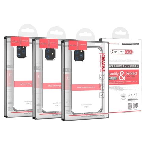 hoco light series iphone  pro max   case transparent hoco