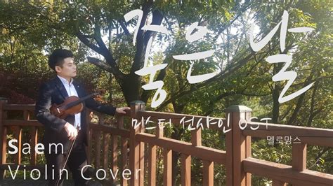 좋은 날 미스터 션샤인ost Saem Violin Cover Youtube