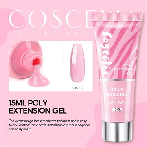 COSCELIA 15 мл поли-гель для наращивания, маникюрный УФ-гель для ...