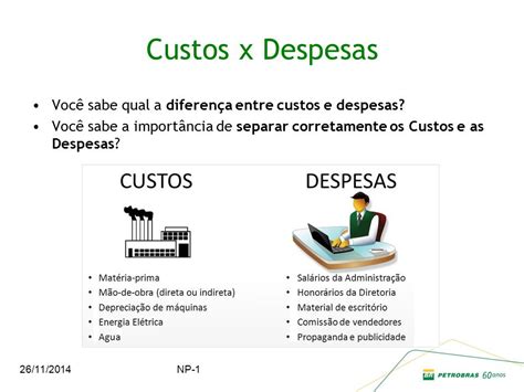 Qual é a Diferença Entre Custo e Despesa