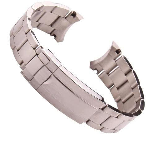 Invella Mm Curved End Stainless Steel Watch Strap Invellastraps