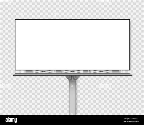 blank billboard mockup   advertisement vector illustration