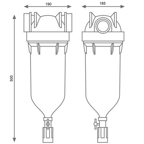 Фільтр AtlasFiltri HYDRABIG Ø1" (латунь) + картридж RLH 50 mcr KIT ...