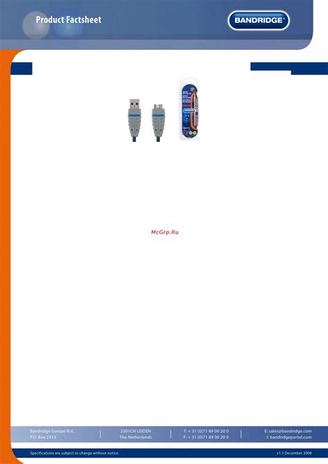 Bandridge LC 5209 Инструкция по эксплуатации онлайн