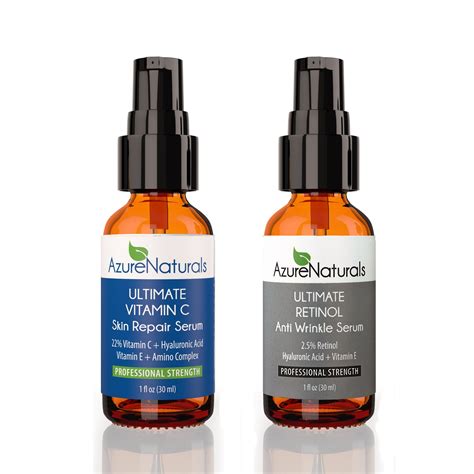 Vitamin C + Retinol Combo Pack – Azure Naturals