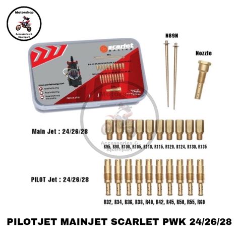 Jual Spuyer Powerjet Main Jet Pilot Jet Jarum Skep Nozzle Karbu Pwk 24