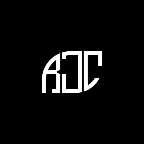Rjc Letter Logo Design On Black Background Rjc Creative Initials