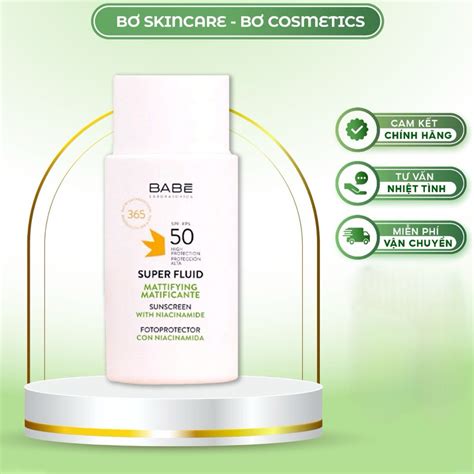 Kem Ch Ng N Ng Ki M D U Babe Super Fluid Mattifying Sunscreen Spf Th Ch H P Cho Da D U M N