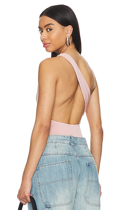 Superdown Sammy Strap Back Bodysuit In Nude Revolve
