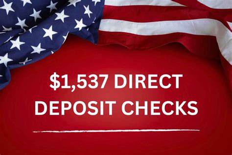 1 537 Direct Deposit Checks April 2024 Know SSDI Eligibility