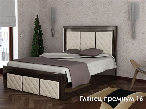 Шикарная двуспальная кровать «Глянец Премиум – 16» | МебельВэйс