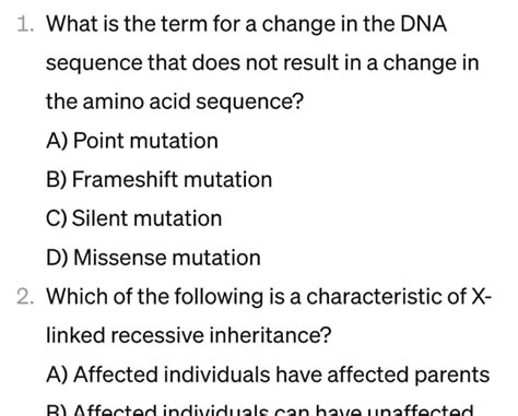 Solved What is the term for a change in the DNA sequence | Chegg.com