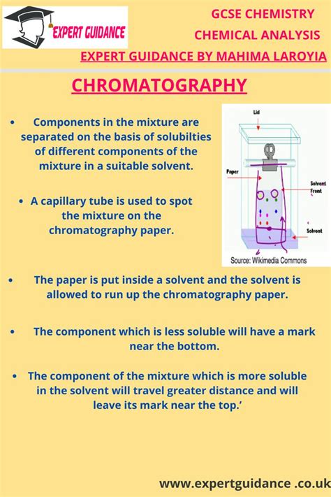 Gcse Chemistry Chemical Analysis Chromatography Complete Revision Summary Notes And Video