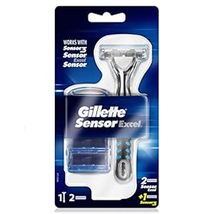 Gillette Sensor Excel Men S Razor 3 Blades Refill Amazon Co Uk