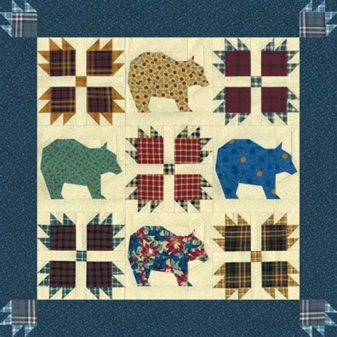 Bear Claw Quilt Pattern Printable Home Bears Paw Quilt Bear