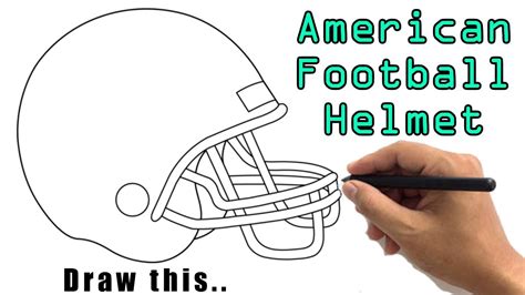 Easy Football Helmet Drawings