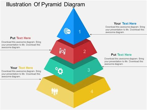 Illustration Of Pyramid Diagram Powerpoint Template