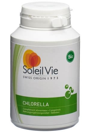 Soleil Vie Bio Chlorella Pyrenoidosa Tabletten Nat Rliche Quelle F R