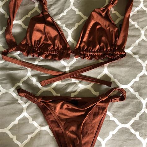 Rust Orange Bikini Set From Asos S Worn Only Depop