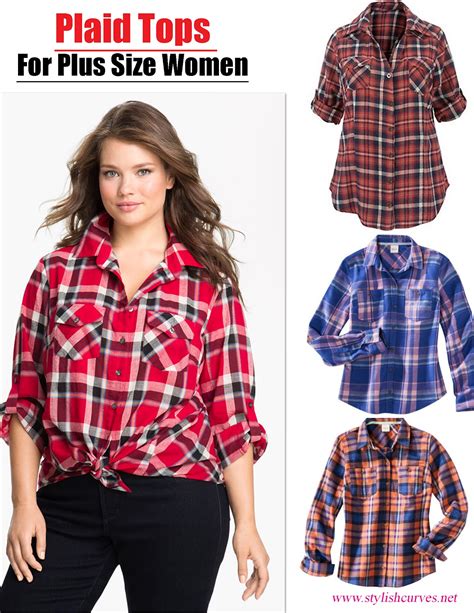 Fall 2012 Trends Plaid Tops For Plus Size Women Stylish Curves