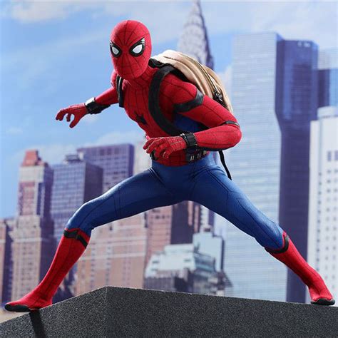 Toyhaven Hot Toys MMS Spider Man Homecoming Th Tom Holland As Spider Man Action Figure
