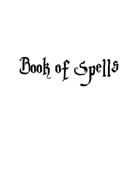 Harry Potter Book of Spells - Book of Spells Latin Words alibi