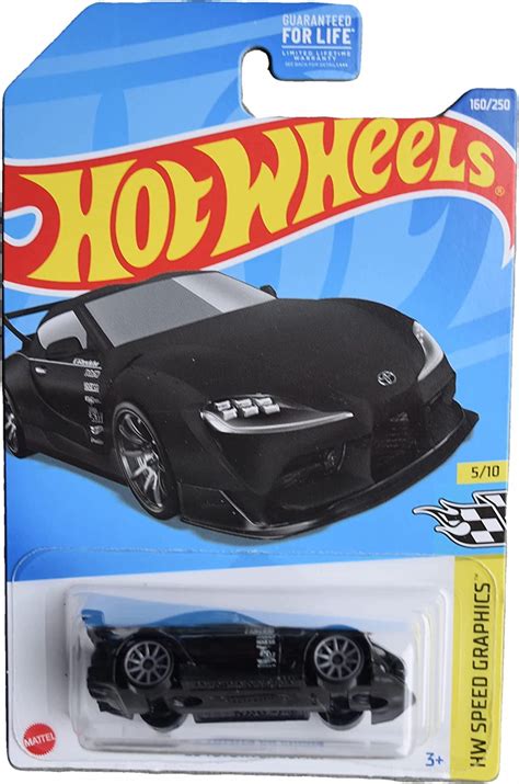 Amazon Hot Wheels Toyota Gr Supra Speed Graphics Black Toys Games