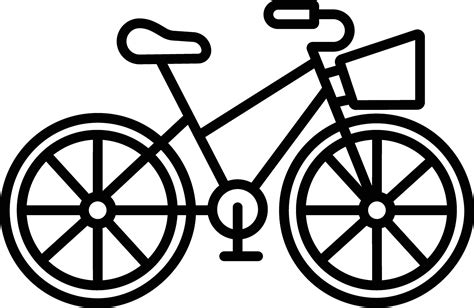 Bicycle outline illustration 42894107 Vector Art at Vecteezy