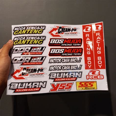 Jual Stiker RCB Stiker Racing Herex Stiker Tangki Shopee Indonesia