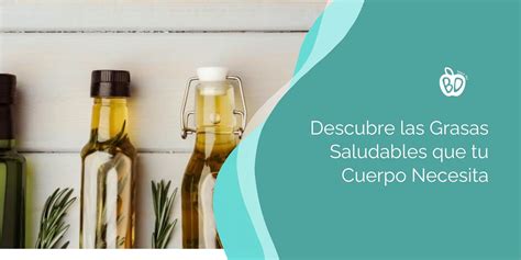 Descubre Las Grasas Saludables Que Tu Cuerpo Necesita Blanca D Ez