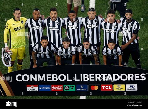 3rd April 2024 Rio De Janeiro Brazil Players Of Botafogo Pose