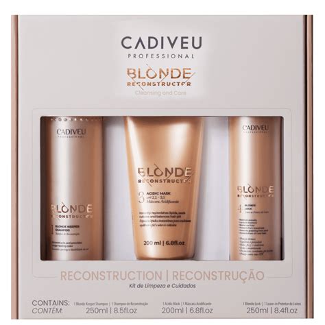 Kit Cadiveu Professional Blonde Reconstructor Home Care Beleza Na Web PRO Pro