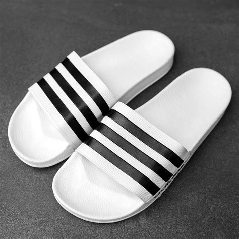 Купить Мужские шлепанцы Adidas тапочки адидас белые шлепки сланцы, цена ...