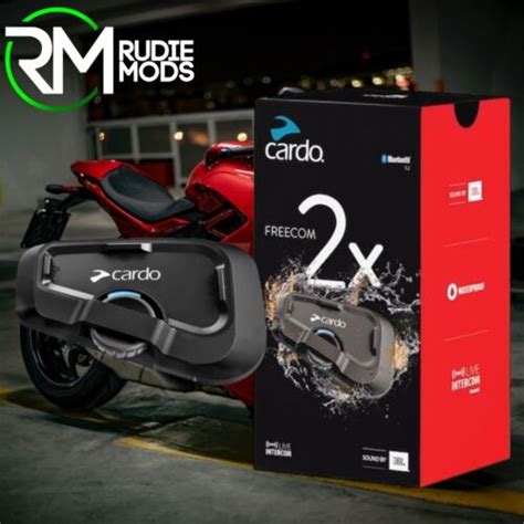 Cardo Scala Rider Freecom X Motorcycle Intercom System Bluetooth