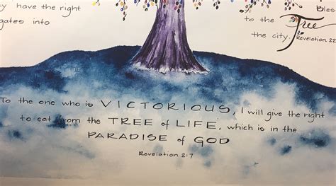 Tree of Life, Biblical Painting, Scripture Artwork, Watercolor ...