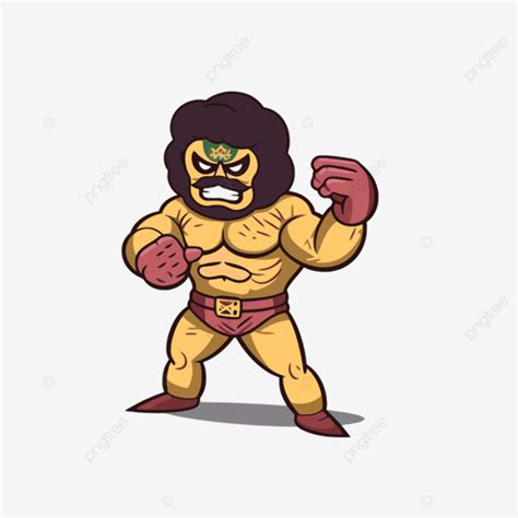 Nacho Libre Clipart The Wrestler Cartoon Male In White Background